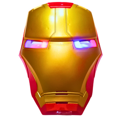 Iron Man Hero Mask for Kids – Light-Up Eyes Superhero Costume Accessory – For Ages 3+