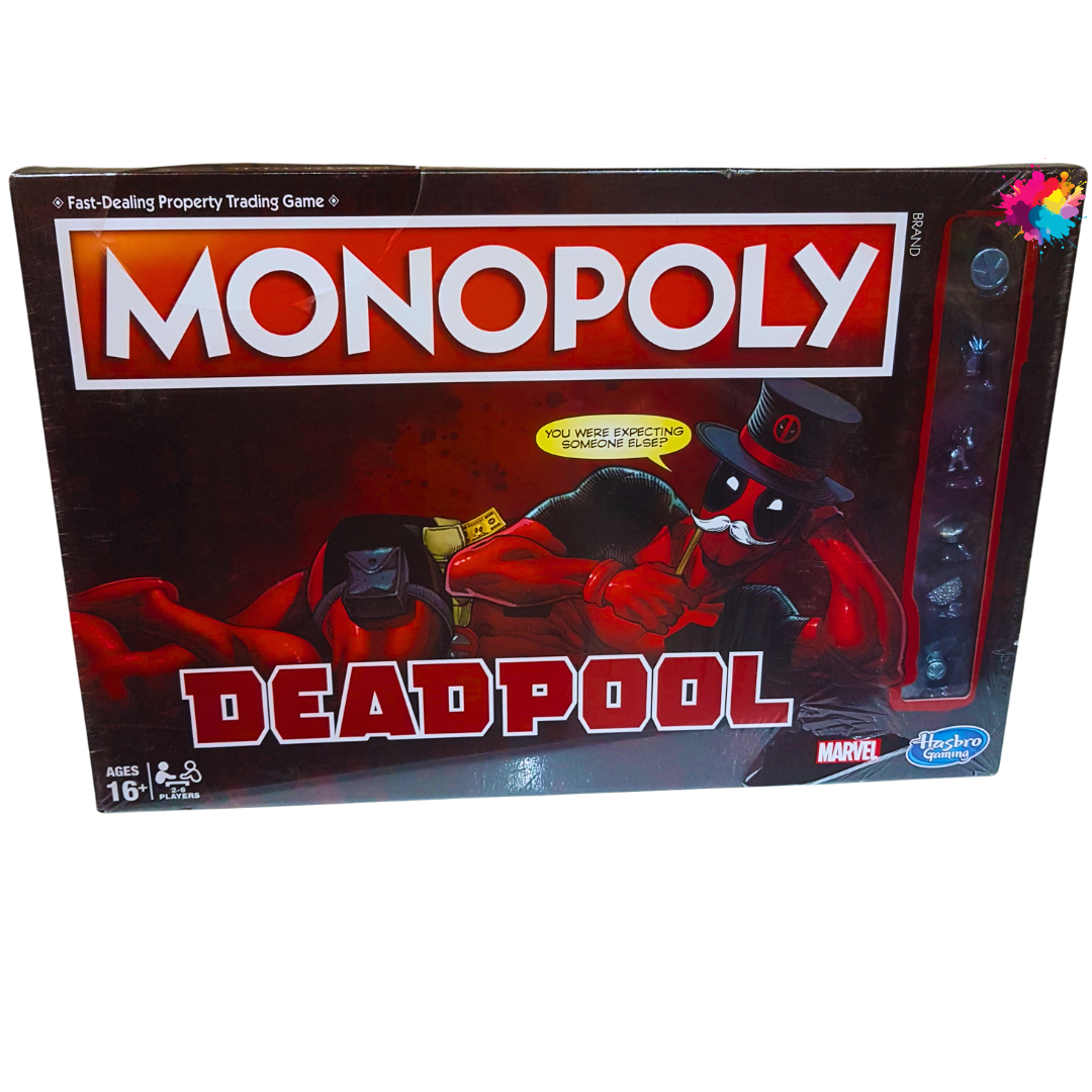 Monopoly Deadpool Edition - Fast-Dealing Property Trading Game for Ages 16+