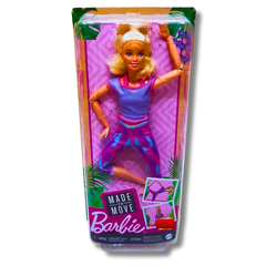 Barbie Made to Move Doll | Fully Articulated Fitness and Yoga-Inspired Barbie(Available in 2 colors)