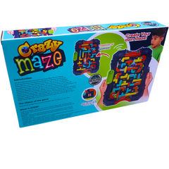 Crazy Maze Puzzle Game for Kids - STEM Educational Toy with Customizable Tracks