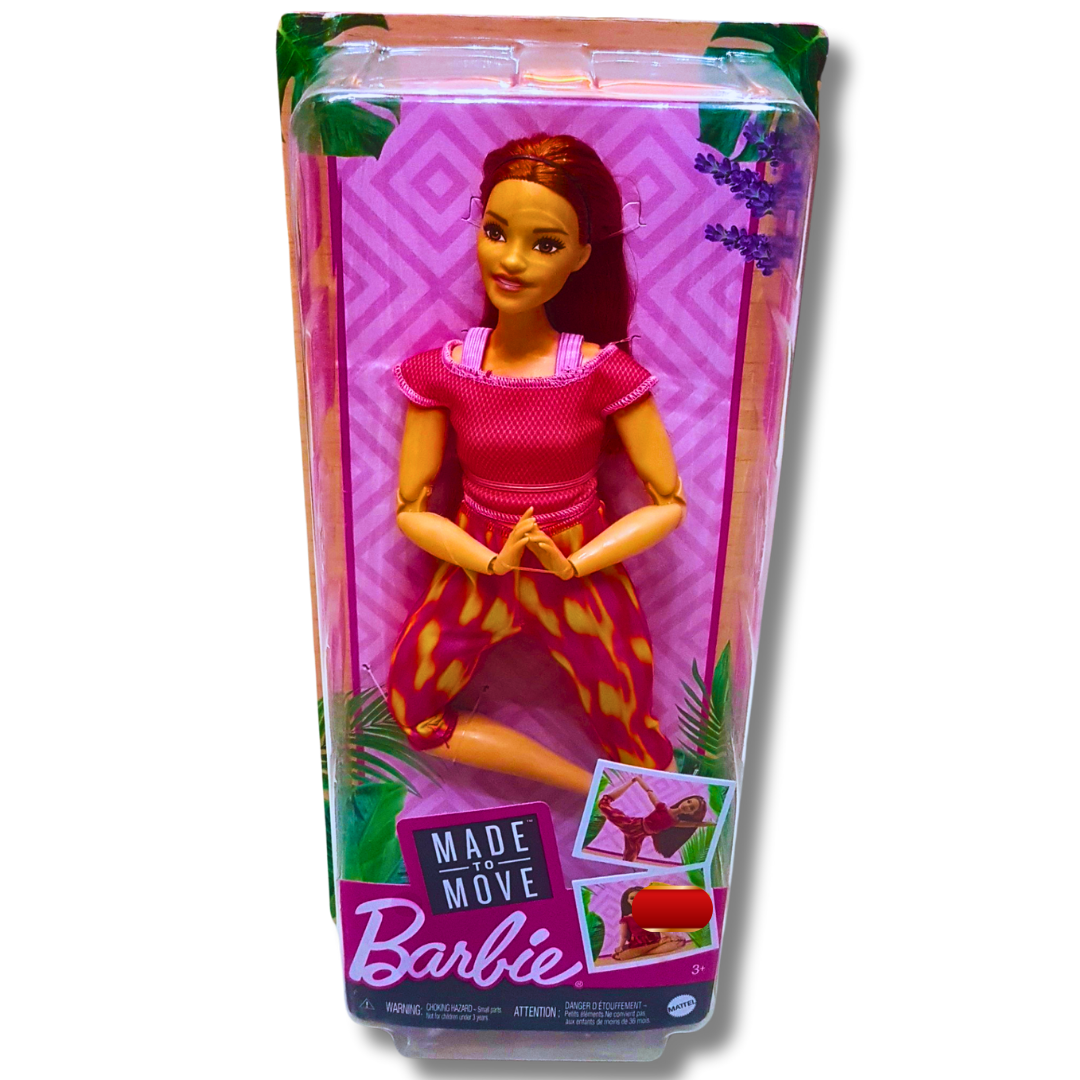 Barbie Made to Move Doll | Fully Articulated Fitness and Yoga-Inspired Barbie(Available in 2 colors)