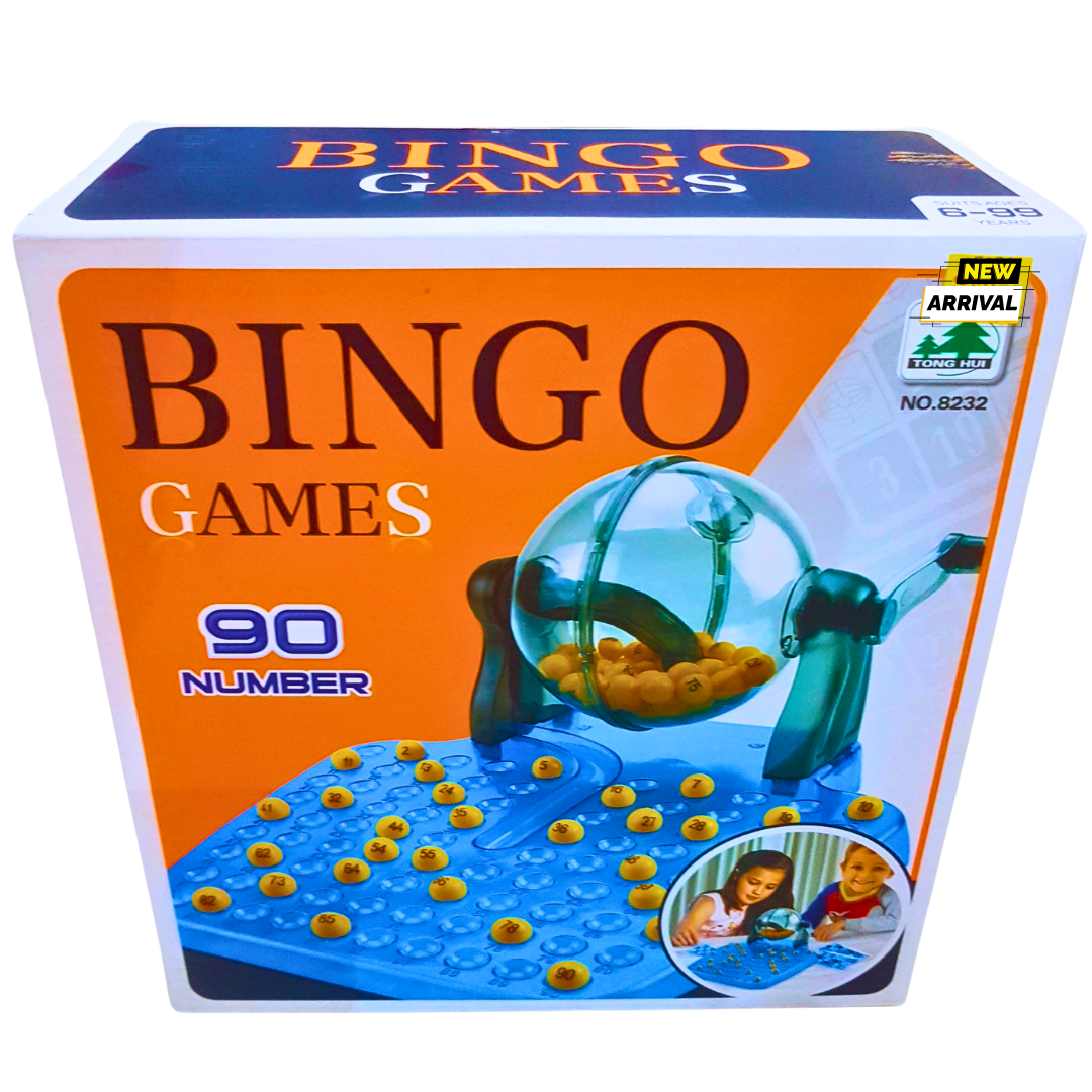 Bingo Board Game – Classic Family Fun for Kids & Adults | 90 Number Set 🎉 Exciting Party & Game Night Fun | Age 6+ | Interactive & Engaging