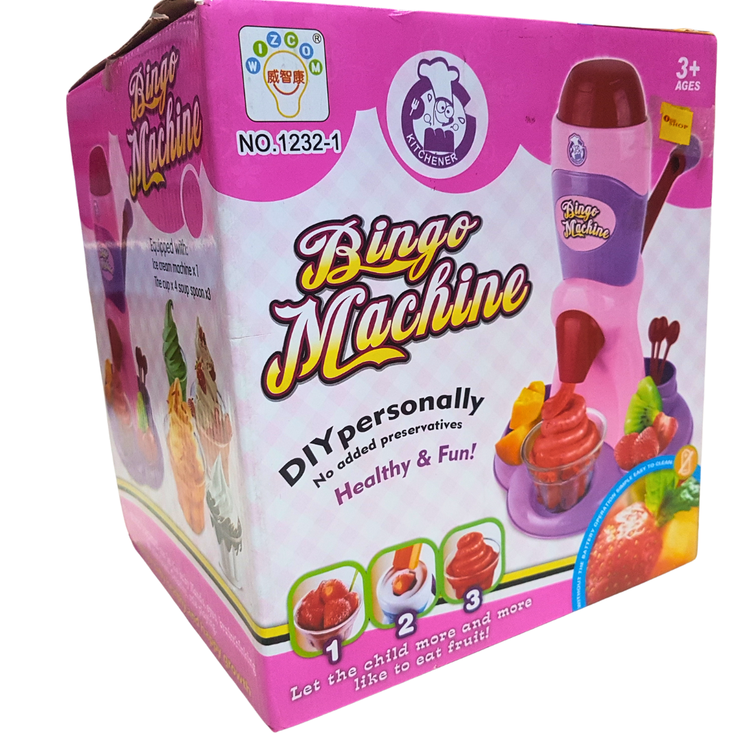 Bingo Machine DIY Ice Cream Maker - Nutritious Treat Crafting for Kids