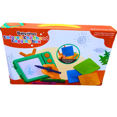 Baby Times Colored Childhood Copying Box | Interactive Drawing and Learning Toy for Kids - Ages 3+