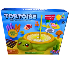 Tortoise Spin 'N Spiral Doodler – Motorized Drawing Fun with 6 Markers & Gear Tools | Creative Art Toy for Kids (Ages 3+)