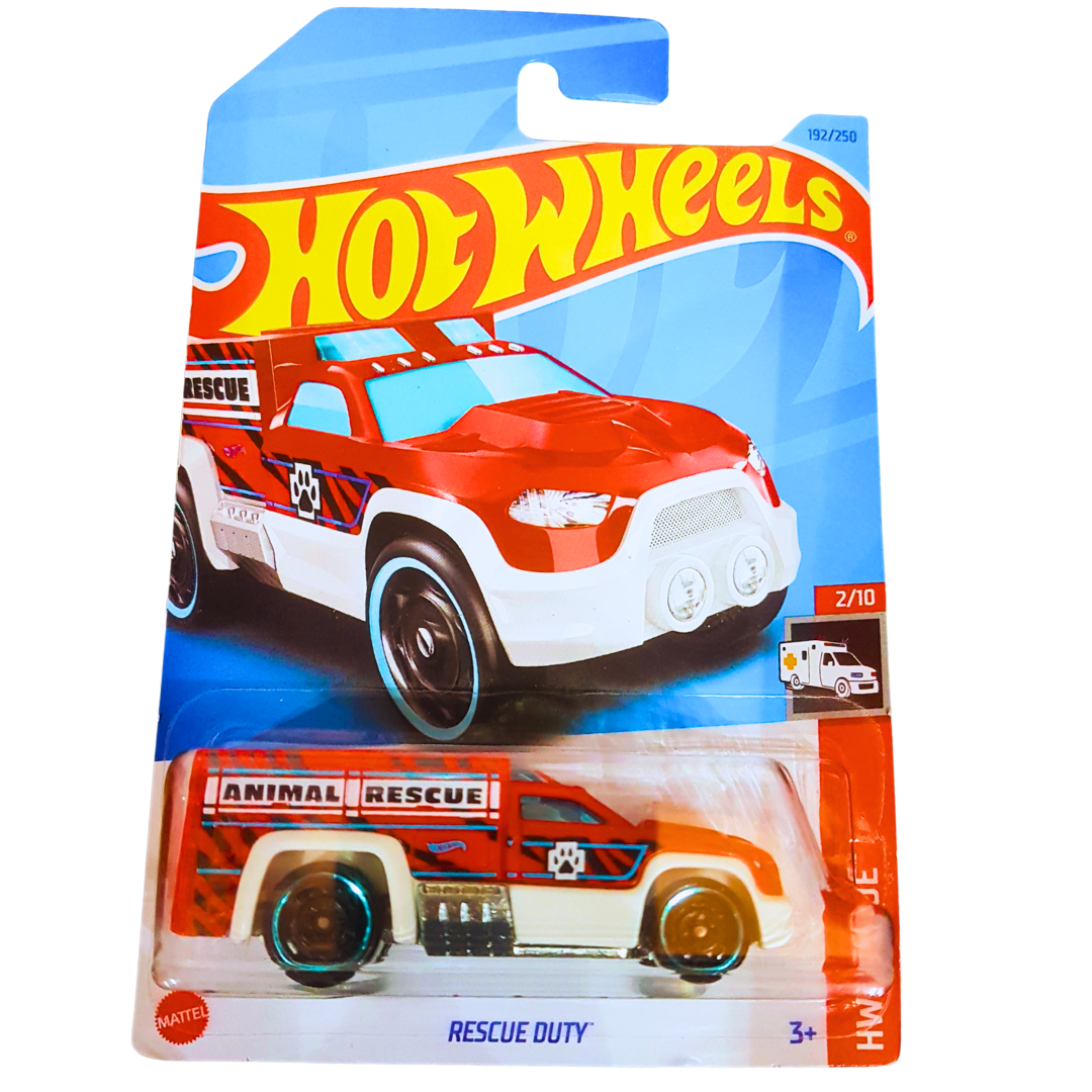 Hot Wheels "Rescue Duty" Animal Rescue Vehicle - Die-Cast Car for Kids (Ages 3+)