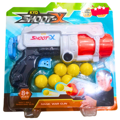 KYD Shoot-X Soft Ball Shooting Gun – Safe Foam Blaster Toy for Kids | Includes 8 Soft Balls | Action-Packed Shooting Game