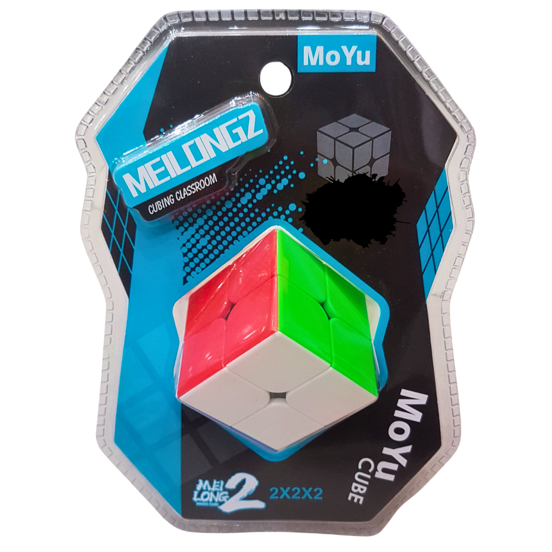 MoYu MeiLong 2x2x2 Speed Cube - Beginner-Friendly Puzzle for Cognitive Development