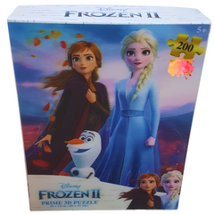 Disney Frozen II 3D Puzzle – 200-Piece Interactive Puzzle for Kids | Prime 3D