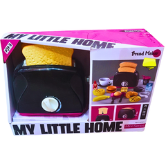 My Little Home Mini Bread Maker Toy | Pretend Play Toaster Set for Kids | Fun Kitchen Role-Play Appliance