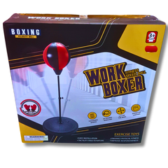 Adjustable Work Boxer Fitness Speed Ball Toy for Kids (Ages 3+) – Boxing Training Set with Stand