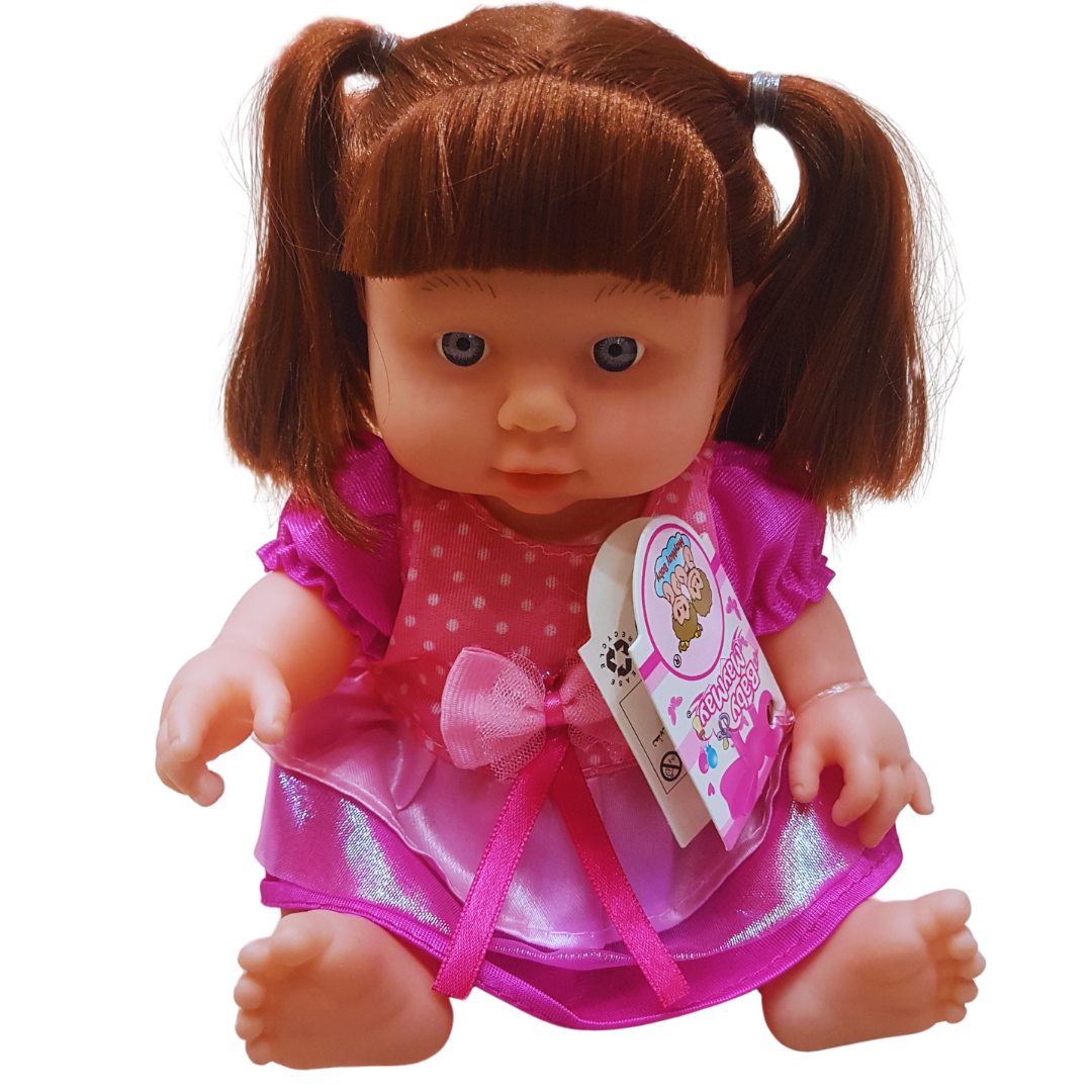 Adorable Baby Doll with Pigtails and Pink Dress - Soft and Cuddly Toy for Kids (Ages 3+)