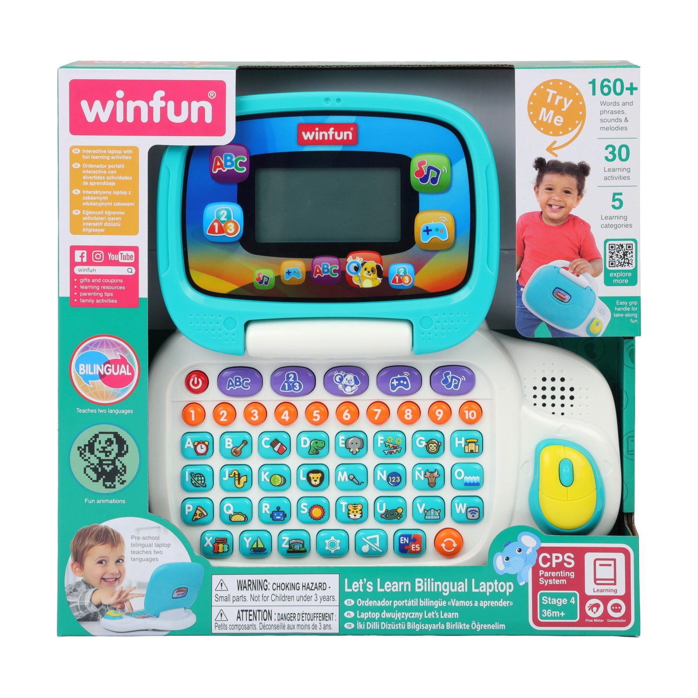 Winfun Lets Learn Bilingual Laptop