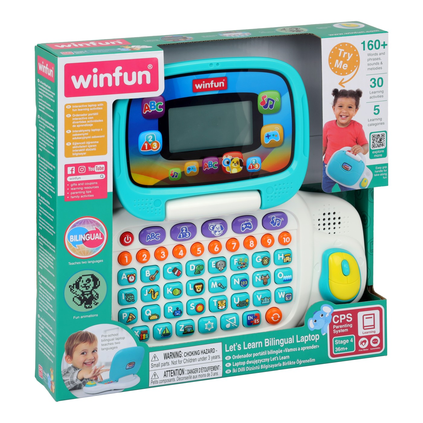 Winfun Lets Learn Bilingual Laptop