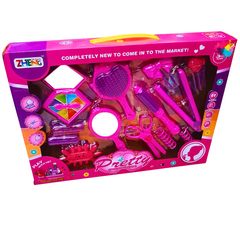 Pretty Beauty Salon Playset - Complete Hair and Makeup Kit for Kids Ages 3+