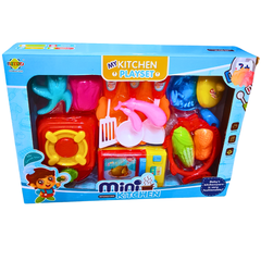 My Kitchen Playset for Kids - 20 PCS Mini Cooking Set with Play Food