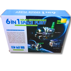 6-in-1 Solar Rechargeable Space Fleet Kit - STEM Educational Space Toy for Kids