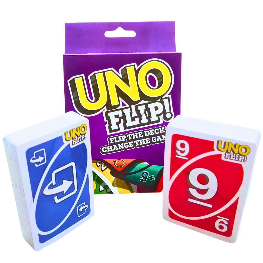 UNO Flip! Card Game – Double-Sided Fun, Light vs. Dark Side, Family Party Game for Ages 7+