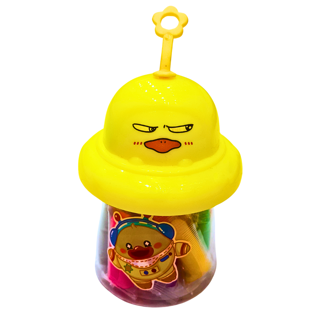 Yellow Duck Play Dough Set for Kids - Fun Modeling Clay with Cute Duck Container - Ideal for Ages 3+