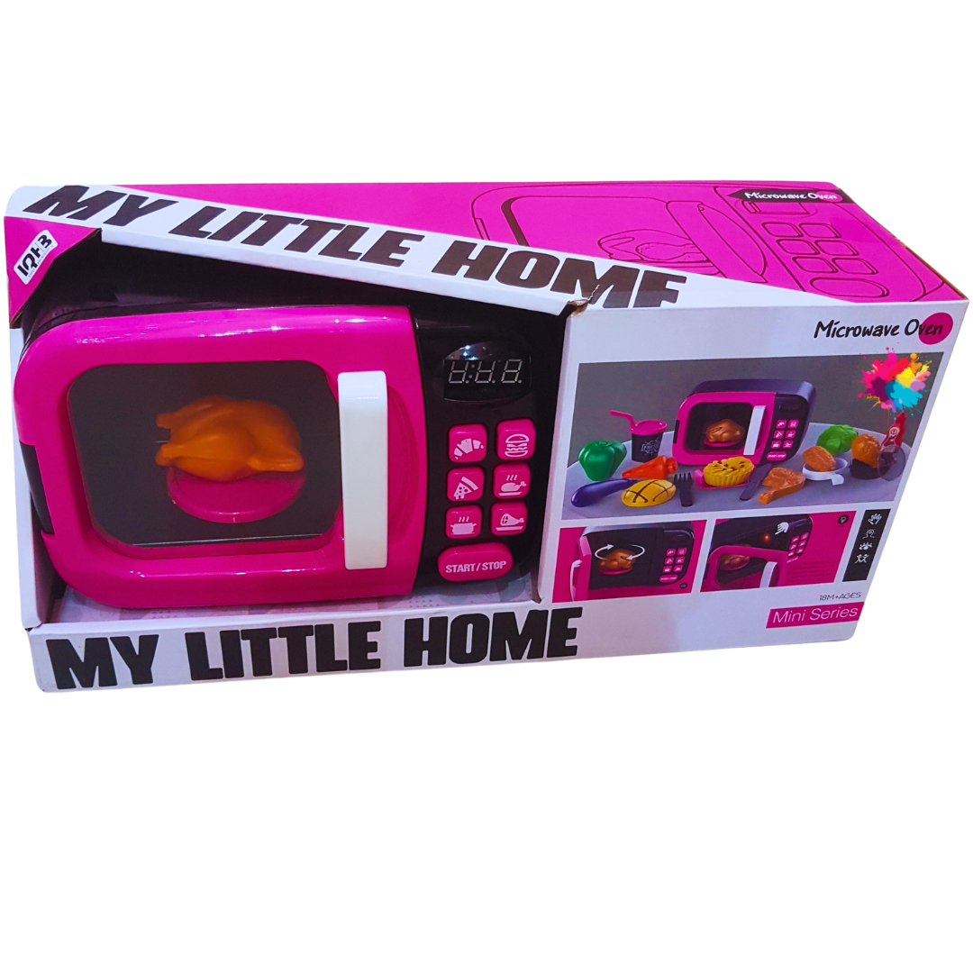 My Little Home Microwave Oven Playset - Realistic Kitchen Fun for Kids