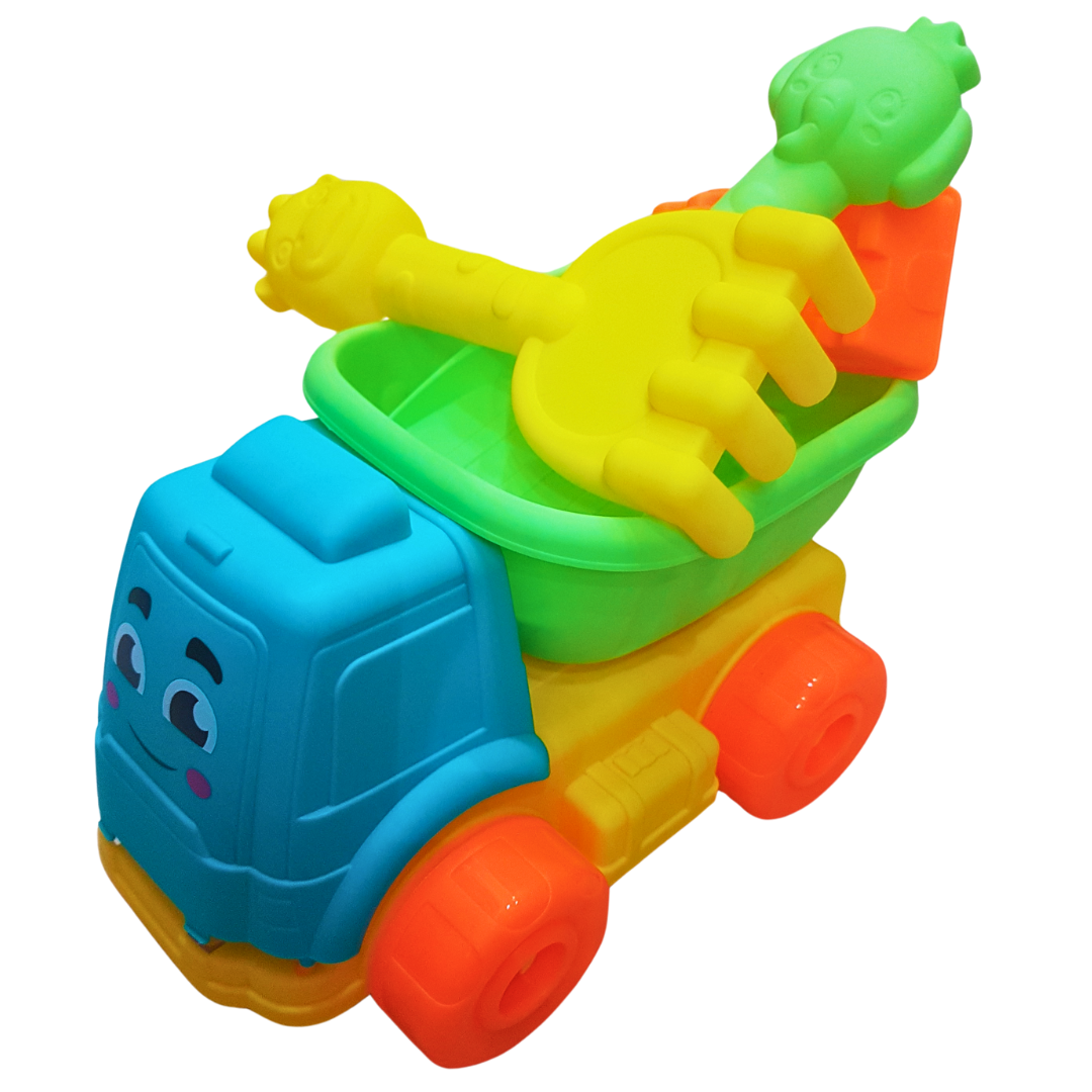 Smiling Truck Sand Toy Set - Joyful Beach Fun for Kids