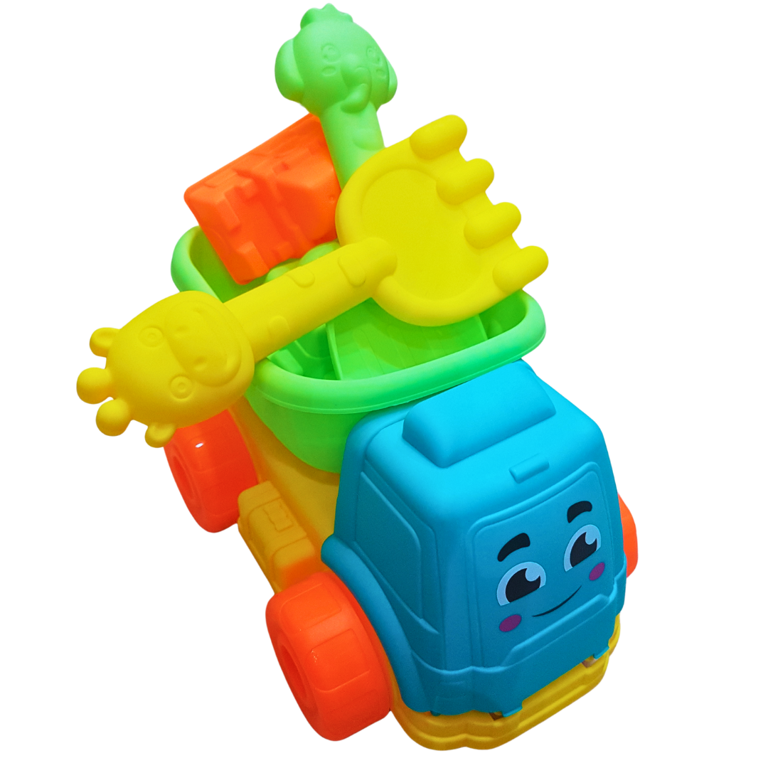 Smiling Truck Sand Toy Set - Joyful Beach Fun for Kids