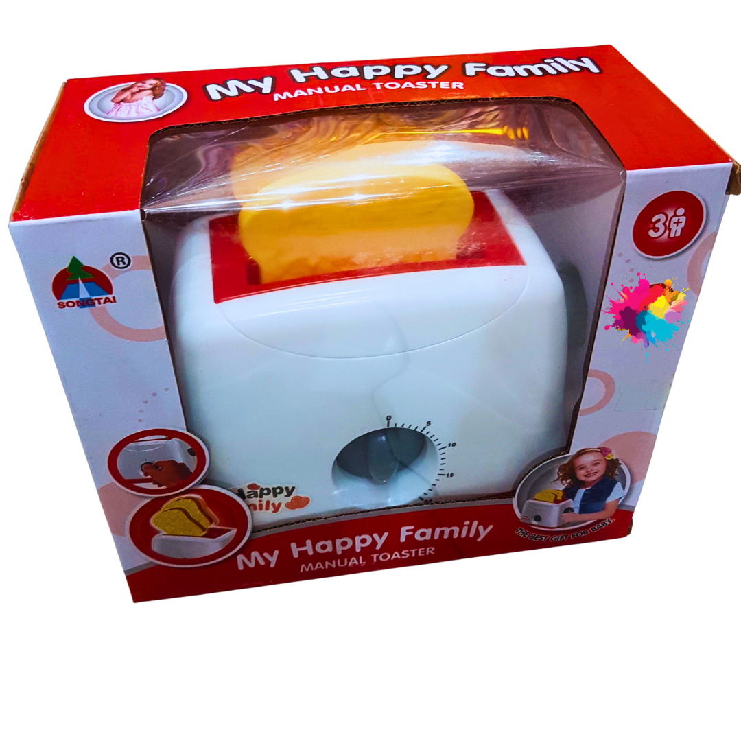 My Happy Family Kids' Manual Toaster Toy (3+ Years)