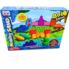 Modeling Sand Kit for Kids – 800g of Fun and Colorful Moldable Sand with Creative Molds, Perfect for Sensory Play, Ages 3+