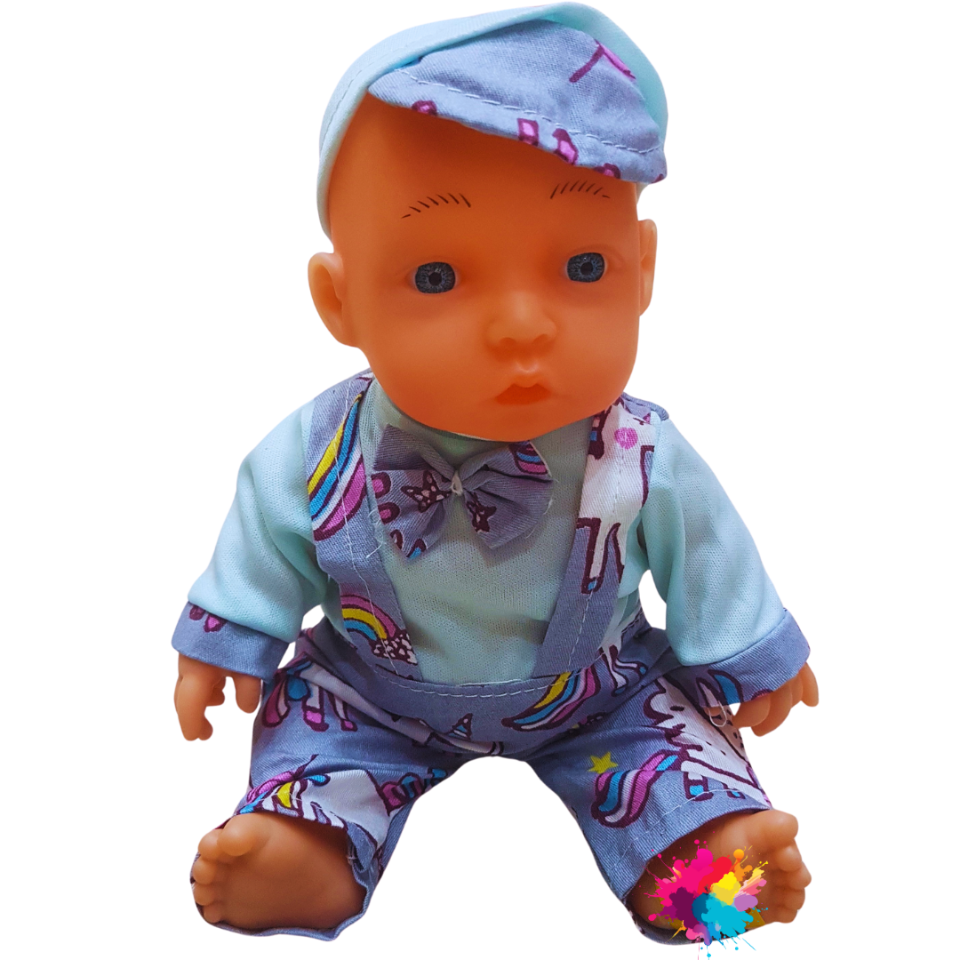Adorable Baby Doll in Unicorn-Themed Outfit - Soft and Cuddly Toy for Kids (Ages 3+)