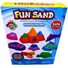 Fun Sand 3D Animal Park – Super Soft, Non-Toxic Modeling Sand with Interesting Sand Molds for Creative Play, Ages 3+