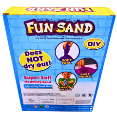 Fun Sand 3D Animal Park – Super Soft, Non-Toxic Modeling Sand with Interesting Sand Molds for Creative Play, Ages 3+