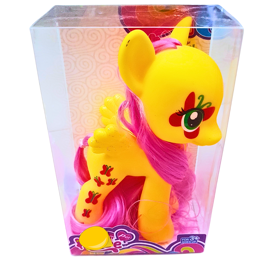 Magical Fantasy Pony Toy - Colorful Collectible Horse with Mane - Available in 6 Colors (each color sold separately)