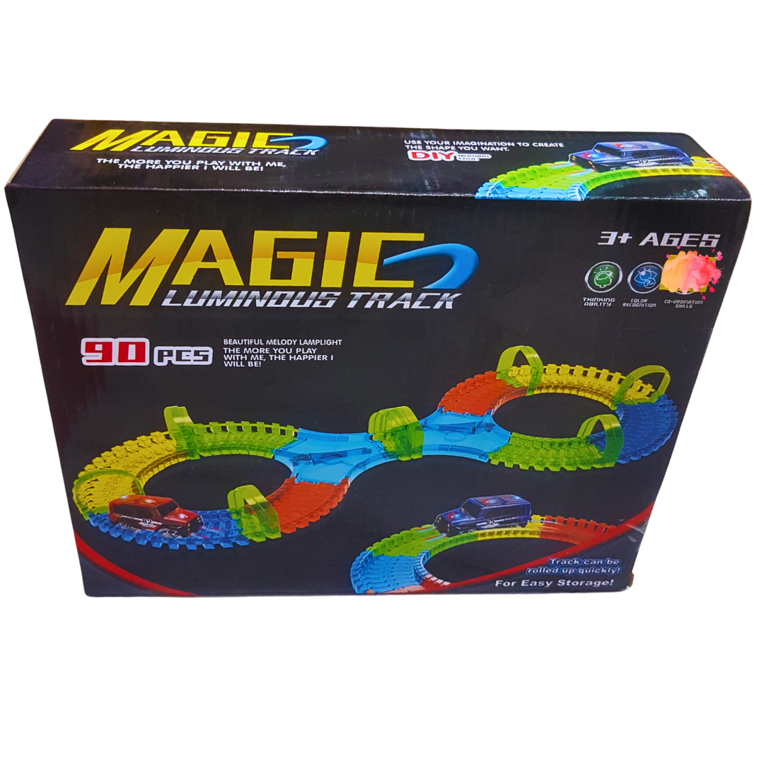 Magic Luminous Track Playset - 90 Pieces