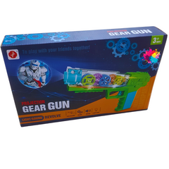 Projection Gear Gun Toy for Kids with Lights and Sounds - Interactive Play - Ages 3+
