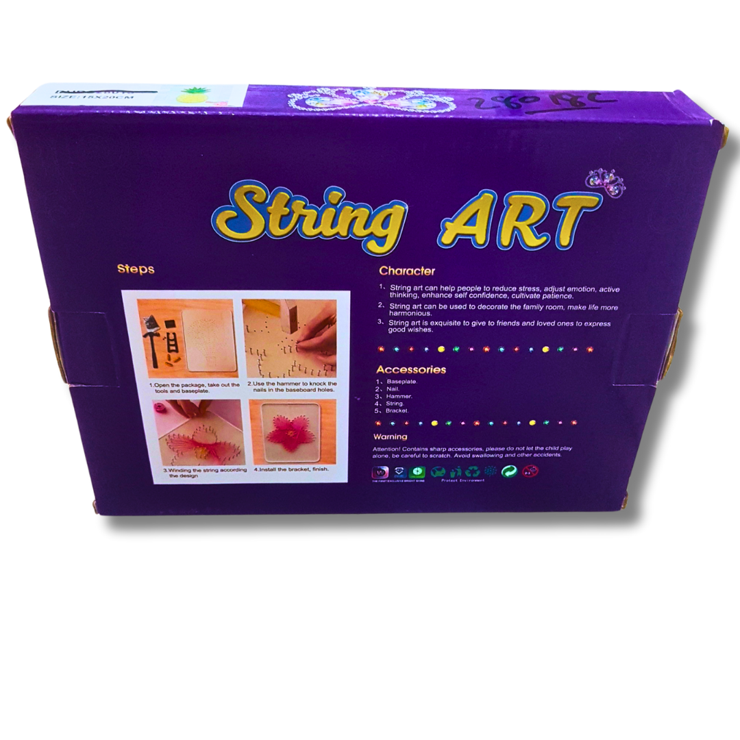 DIY String Art Kit for Kids and Adults - Creative Arts and Crafts Set