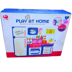 Play at Home Kitchen Playset with Lights & Sound | Realistic Cooking Toy for Kids