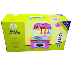 Love Hearth Wooden Kitchen Playset | Eco-Friendly Cooking Toy for Kids