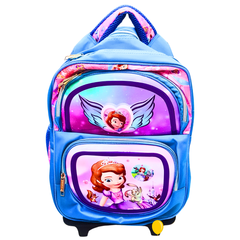 Princess Trolley School Bag with Removable Wheels – Spacious & Durable for Girls