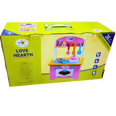 Love Hearth Wooden Kitchen Playset | Eco-Friendly Cooking Toy for Kids