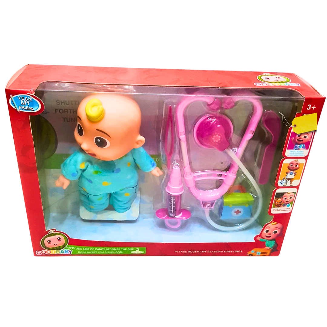 Interactive Baby Doctor Playset – Musical Doll with Medical Accessories for Kids 3+