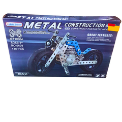 Metal Motorcycle Construction Set – 140-Piece DIY STEM Building Kit for Kids & Future Engineers (Ages 8+)