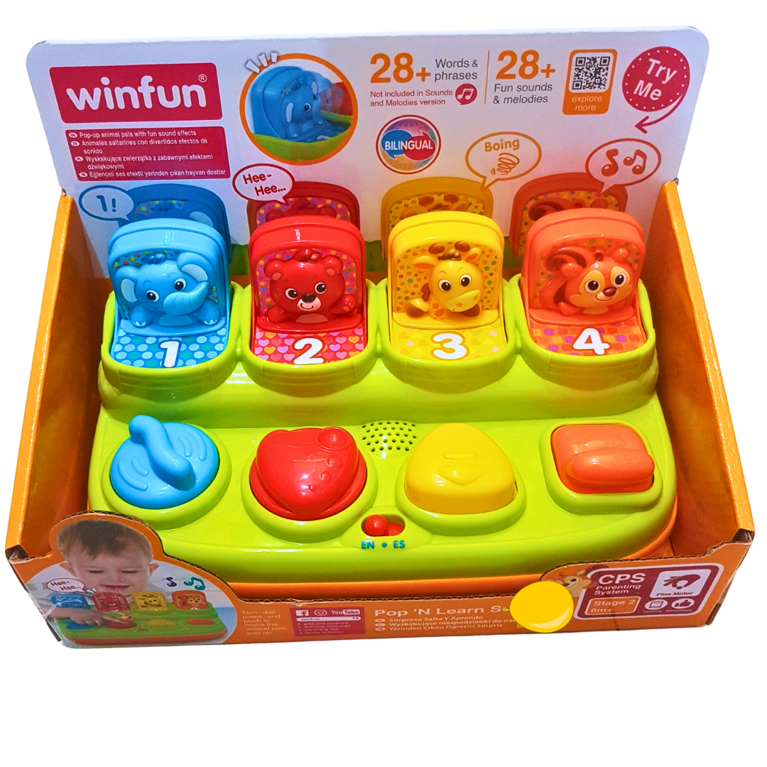 Winfun Pop 'N Learn Surprise | Interactive Early Learning Toy for Babies (6+ Months)