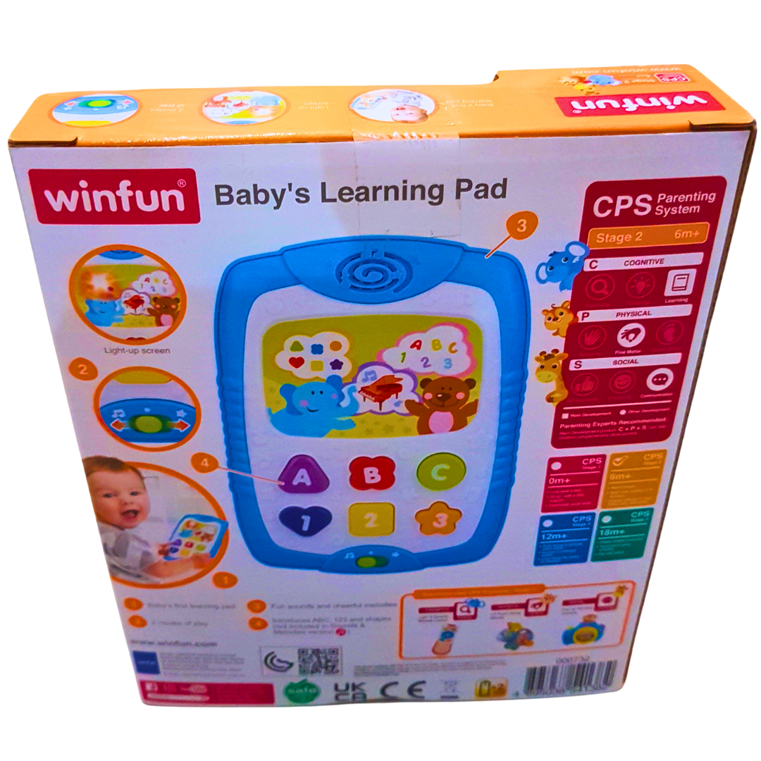 Winfun Baby's Learning Pad | Interactive Educational Toy with Lights & Sounds (6+ Months)