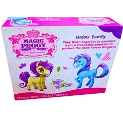 Magic Peggy My Cartoon Horses Playset - Enchanted Castle with Pony Figures & Accessories - Imaginative Play for Kids