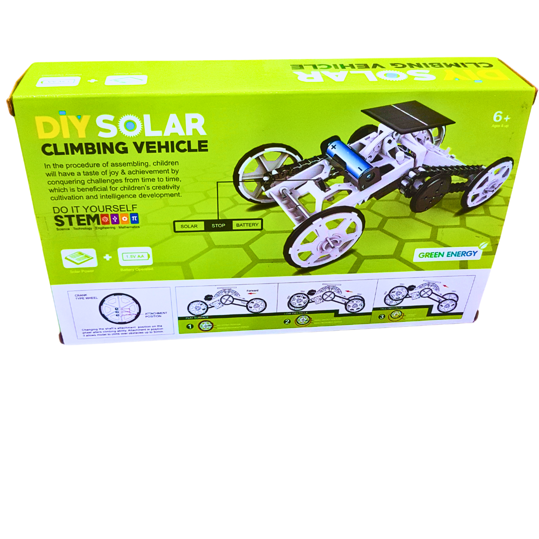 DIY Solar Climbing Vehicle for Kids – STEM Educational Solar-Powered 4WD Assembly Kit