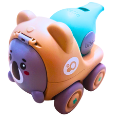 Animal Whistle Toy Cars with Push & Go Action – Collect All 4 Designs (Each Sold Separately)