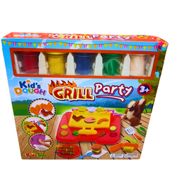 Kid's Dough Grill Party Playset – Creative Barbecue Dough Kit for Kids Age 3+