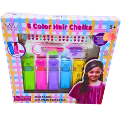 S&Li 5 Color Hair Chalks for Kids – Temporary Hair Color Set (Ages 5+)