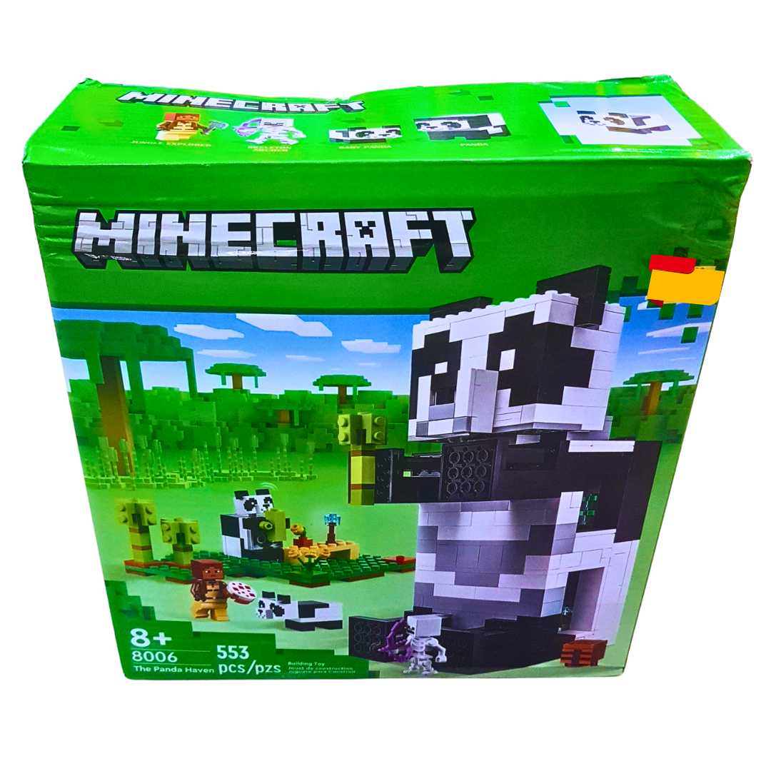 Minecraft Panda Haven Building Set – 553-Piece Jungle Playset with Giant Panda, Mini Figures & Accessories (Ages 8+)