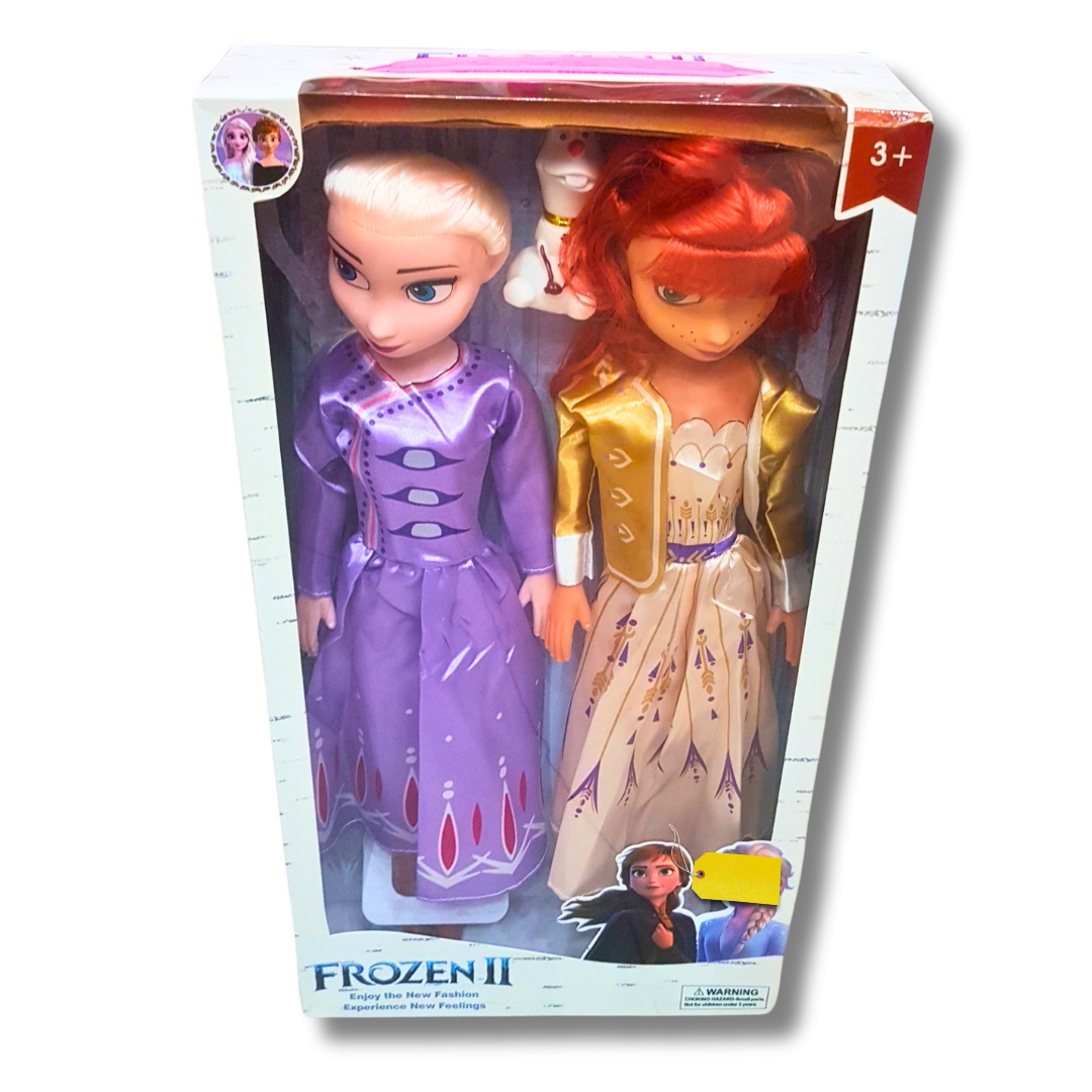 Frozen II Princess Doll Set - Two Elegant Dolls with Accessories for Kids (Ages 3+)